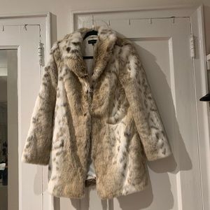 Faux fur coat